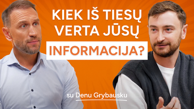DENAS GRYBAUSKAS: Dirbtinio intelekto aktas, duomenys, teisės ateitis ir pavojai internete 
